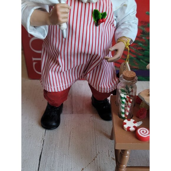 Clothtique Santa Claus Gingerbread house Xmas home decor figure - Picture 4 of 9